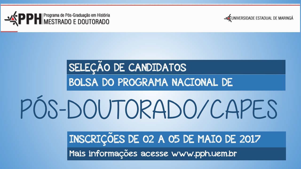 Cartaz pós-doutorado