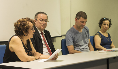 A Pró-Reitora de Pesquisa e Pós-Gradução da UEM, Célia Regina Tavares Grahen, à esquerda da foto, representou o reitor Mauro Baesso na recpeção oficial aos alunos do Dinter